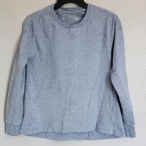 Athleta Blue Heather  Long Sleeve Sweatshirt /Size XS